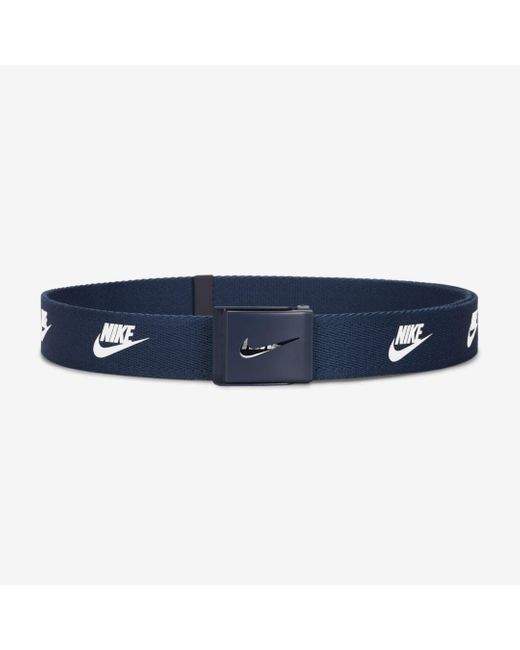 Nike Futura Web Golf Belt in Navy,White (Blue) for Men | Lyst