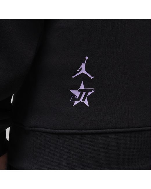 Nike Black Nike Tatum Fleece Pullover Hoodie for men