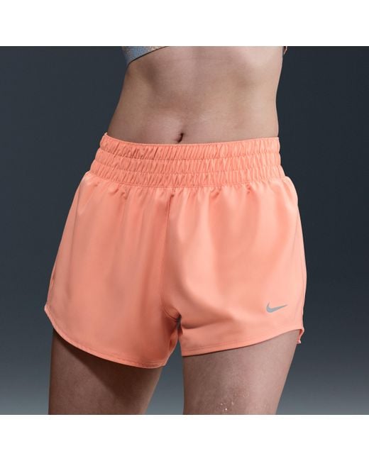 Shorts Dri-Fit A Vita Media Con Slip Foderati 8 Cm One – Donna di Nike in Blue