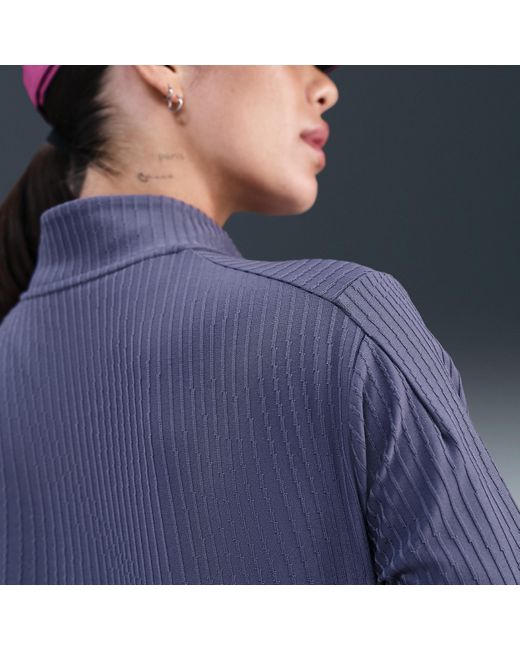 Nike Blue Tour Dri-Fit Adv 1/2-Zip Golf Top