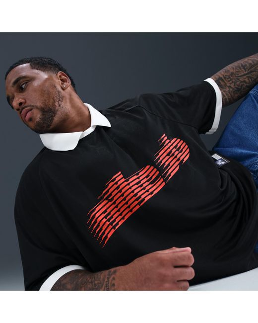 Nike Black Sb Dri-Fit Jacquard Skate Jersey for men