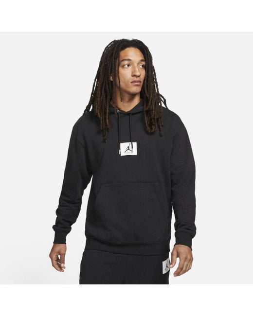 Nike Jordan Essentials Statement Fleece Hoodie in Black for Men - Lyst