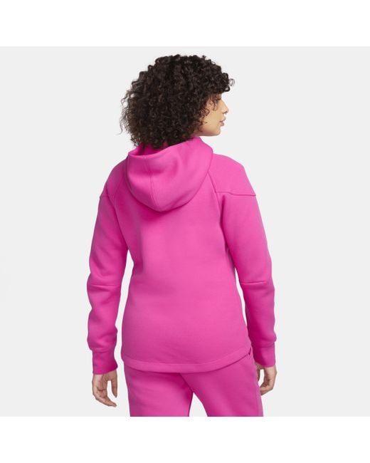 Nike Sportswear Tech Fleece Windrunner Full-zip Hoodie in Pink