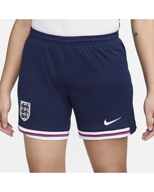 Nike Blue England 2024 Stadium Home Dri-fit Football Replica Shorts Polyester