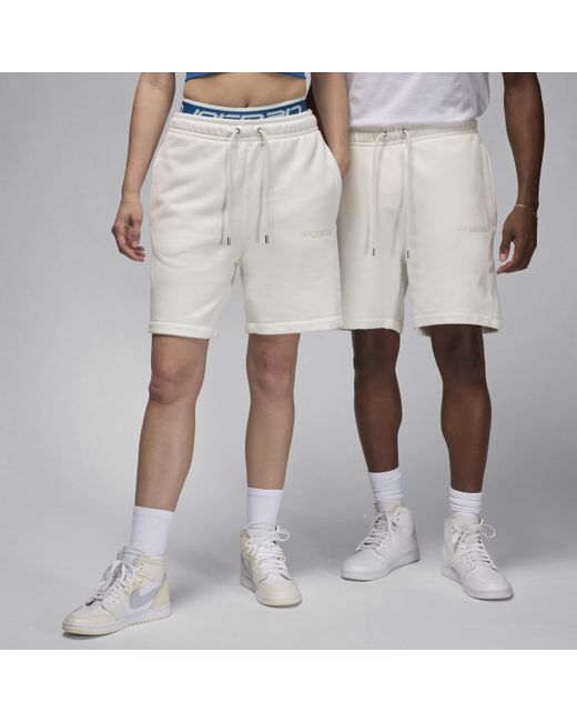 Nike Air Jordan Wordmark Fleeceshorts in het White voor heren