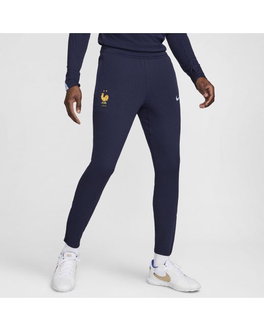 Nike Blue Fff Strike Elite Dri-fit Adv Football Knit Pants Polyester for men