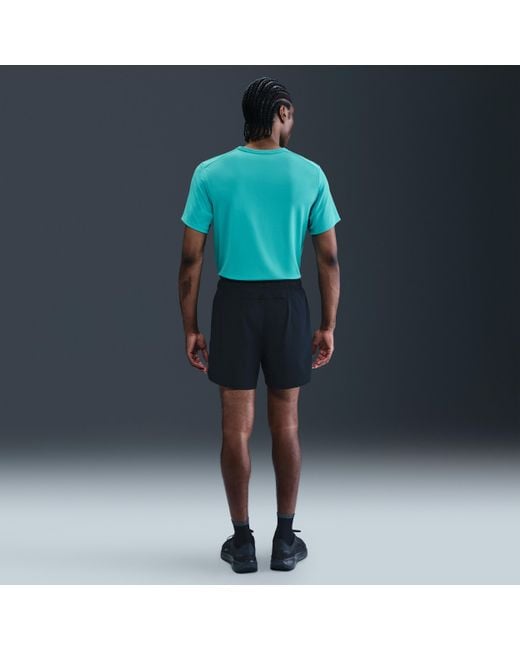 Nike Green Miler Dri-Fit Uv Short-Sleeve Running Top for men