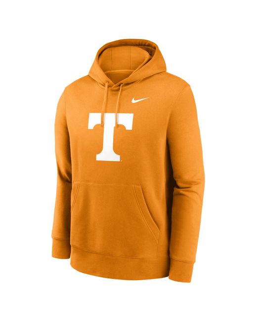 Nike Orange Tennessee Volunteers Primetime Evergreen Club Primary Logo College Pullover Hoodie for men