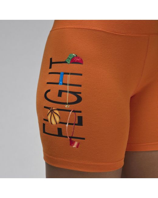 Nike Orange Jordan Artist Series By Darien Birks Shorts