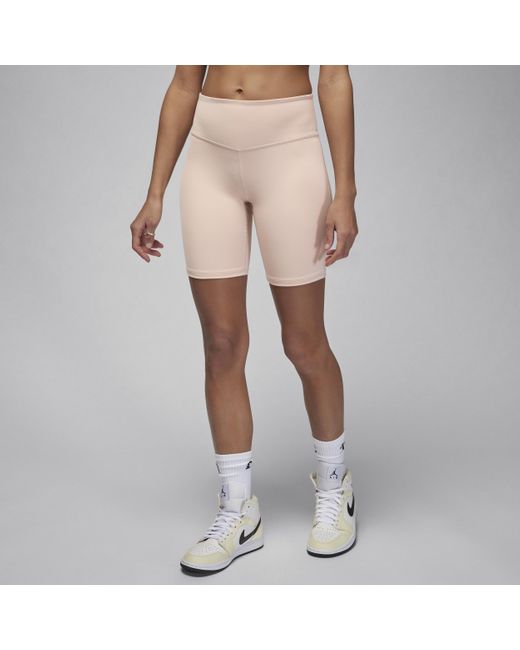 Nike Natural Jordan Sport High-waisted 18cm (approx.) Bike Shorts Polyester