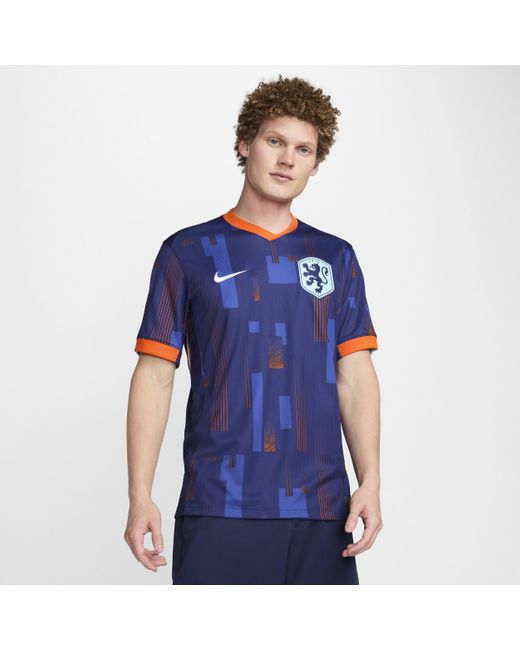 Nike Blue Netherlands Team) 2024/25 Stadium Away Dri-Fit Football Replica Shirt