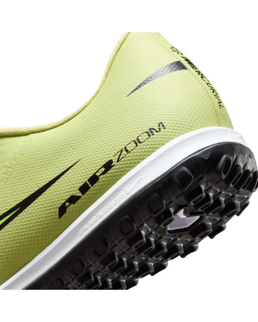 Nike Green Mercurial Vapor 16 Academy Turf Low-Top Football Shoes for men