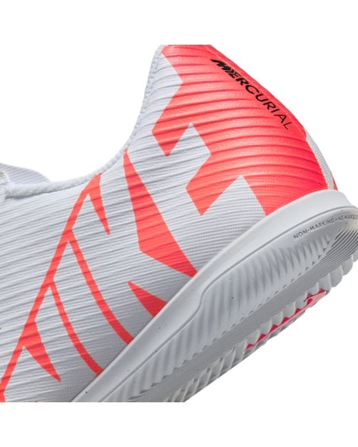 Nike White Mercurial Vapor 15 Club Indoor/Court Low-Top Soccer Shoes for men