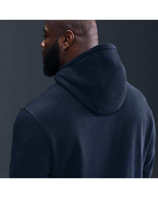 Nike Blue Club Pullover Fleece Hoodie for men