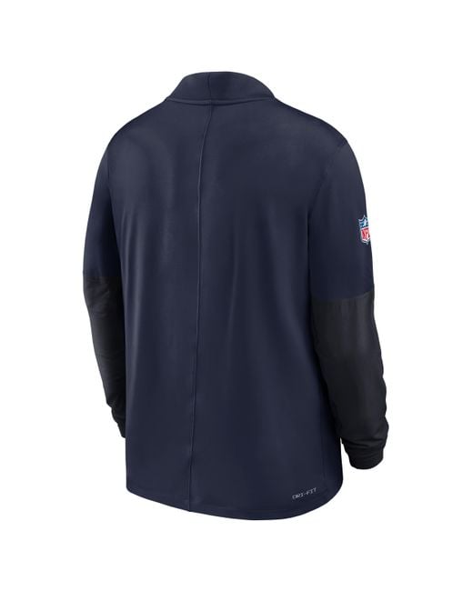 Nike Blue Tennessee Titans Feel The Pressure Dri-Fit Nfl 1/2-Zip Top for men