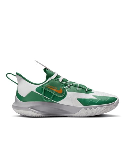 Nike Green Precision 6 Flyease Basketball Shoes for men