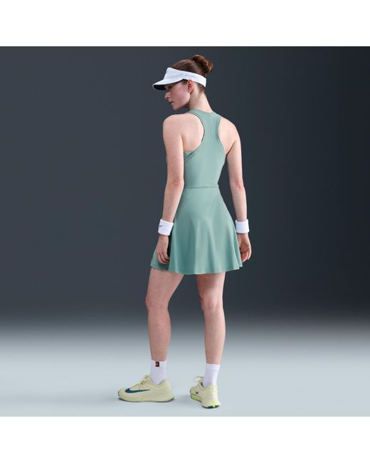 Nike Women's Blue Victory Dri-Fit Tennis Dress
