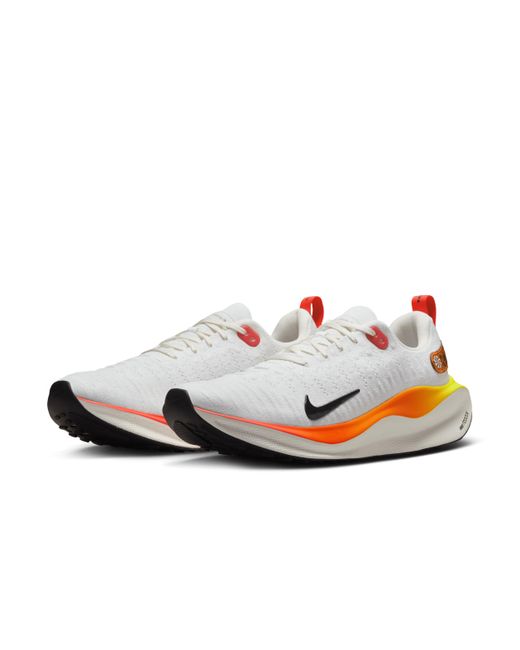 Nike White Infinityrn 4 Road Running Shoes for men