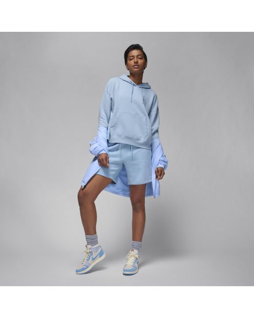 Nike Blue Jordan Brooklyn Fleece Hoodie Cotton