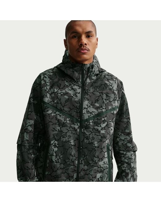 Nike Green Tech Woven Full-Zip Windrunner Jacket for men