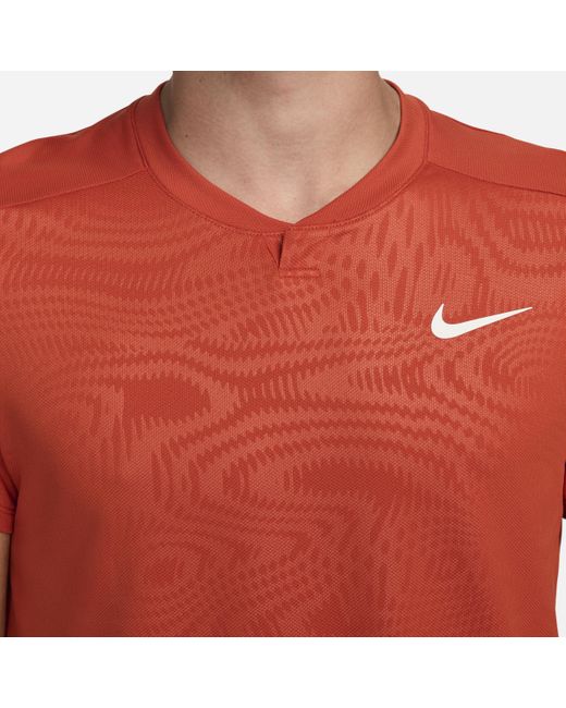 Nike Red Court Slam Top Polyester for men