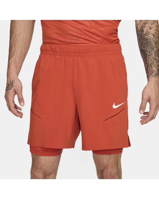 Nike Court Slam Dri-fit Tennisshorts in het Red voor heren