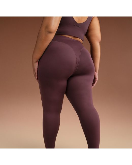 Nike Orange 'Sskims Matte High-Waisted V-Line 26" Leggings