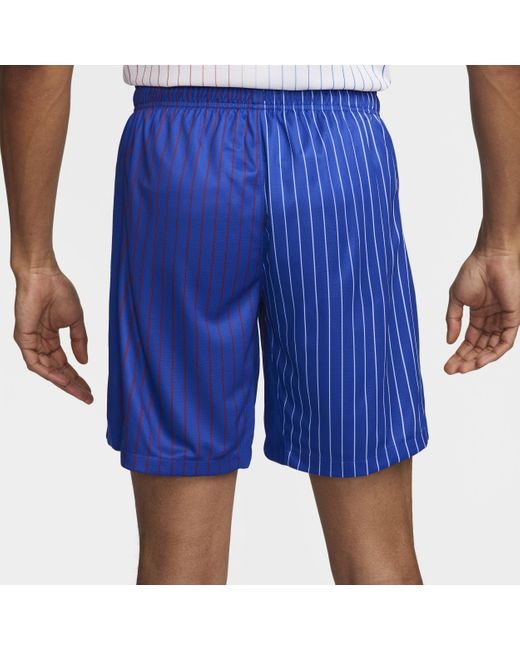 Nike Blue Fff 2024 Stadium Away Dri-fit Football Replica Shorts 50% Recycled Polyester for men