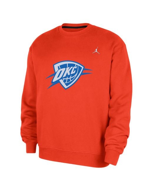 nike essential crew sweatshirt orange