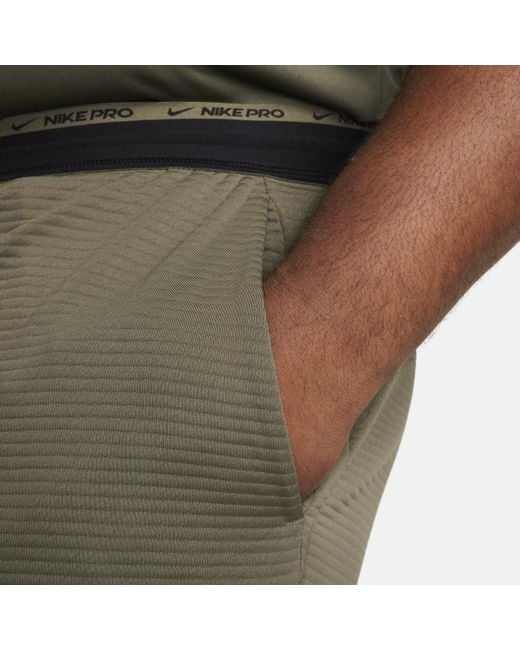 Nike Green Dri-fit Fleece Fitness Pants for men