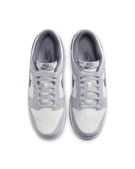 Nike Gray Dunk Low Retro Se Shoes Leather for men