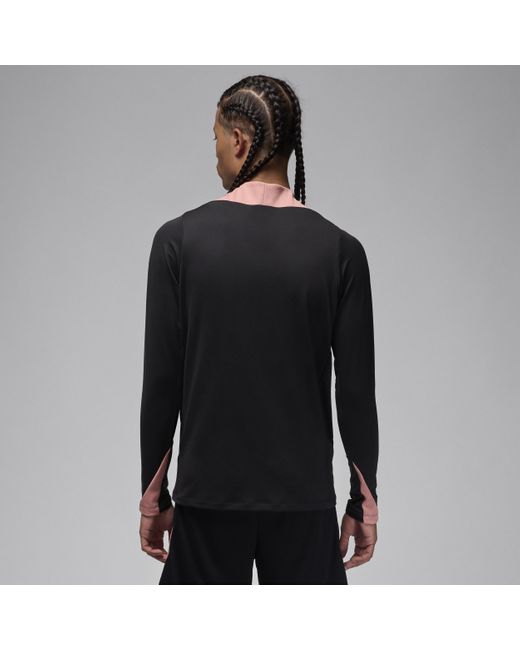 Nike Black Nike Paris Saint-Germain Strike Third Dri-Fit Football Drill Top for men