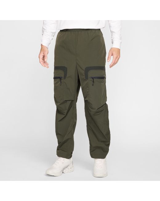 Nike Tech Geweven Cargobroek Voor in het Green voor heren