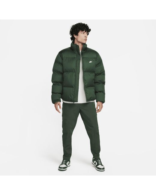 Nike Green Sportswear Club Puffer Jacket for men