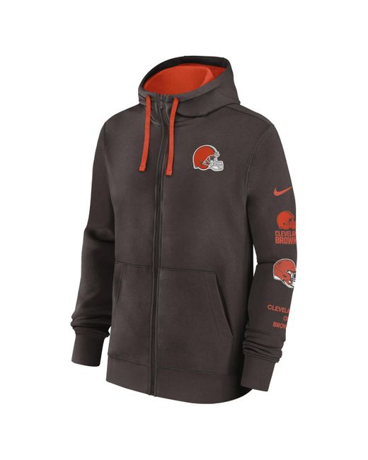 Nike Cleveland Browns Club Nfl Full zip Hoodie for Men Lyst