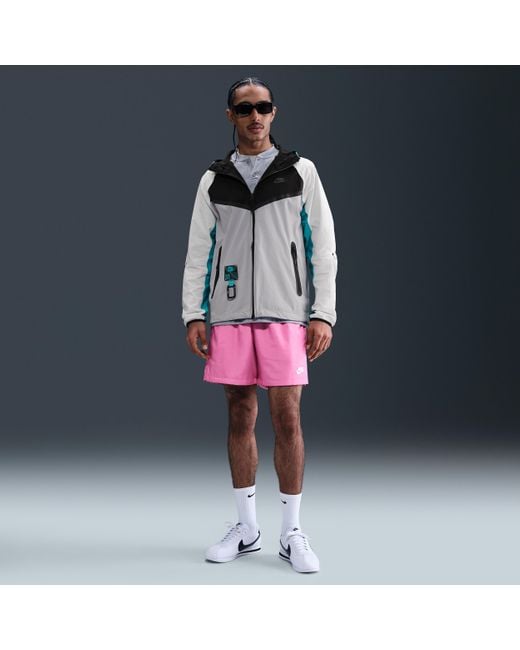 Nike Black Tech Woven Windrunner Full-Zip Jacket for men