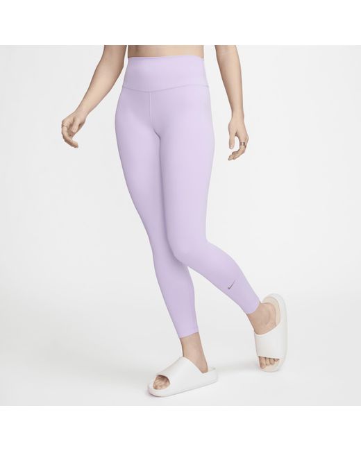 Nike Purple One High-waisted Full-length Leggings