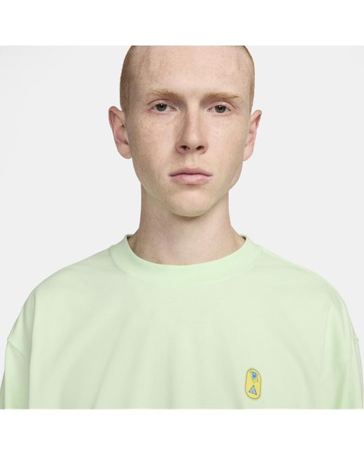 Nike Green Acg "hike Snacks" Dri-fit Long-sleeve T-shirt for men