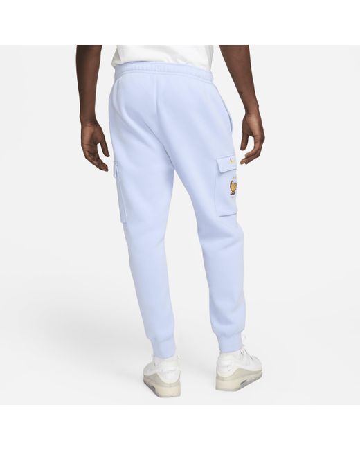 Pantaloni cargo da calcio fff club fleece di Nike in Blue da Uomo