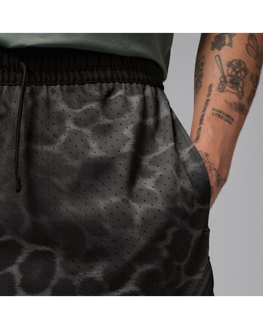 Nike Black Sport Dri-Fit Printed Diamond Shorts for men
