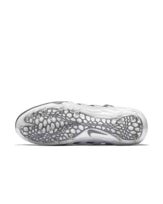 Nike Alpha Huarache 6 Elite Lax Lacrosse Cleat in White for Men | Lyst