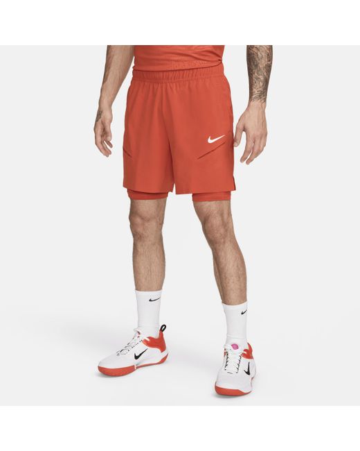 Nike Court Slam Dri-fit Tennisshorts in het Red voor heren