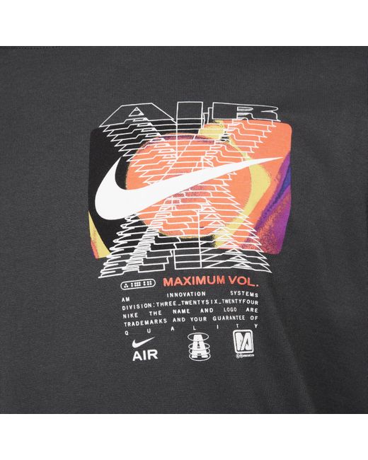 Nike Black Sportswear Crew-neck T-shirt Cotton for men