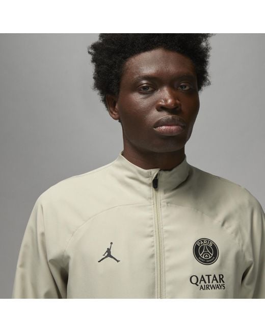 Nike Natural Paris Saint-germain Strike Third Jordan Dri-fit Football Woven Tracksuit 50% Recycled Polyester for men