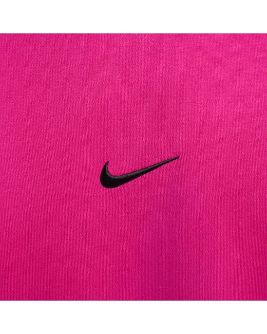 Nike Pink Sportswear Club Fleece Crew-neck French Terry Sweatshirt for men