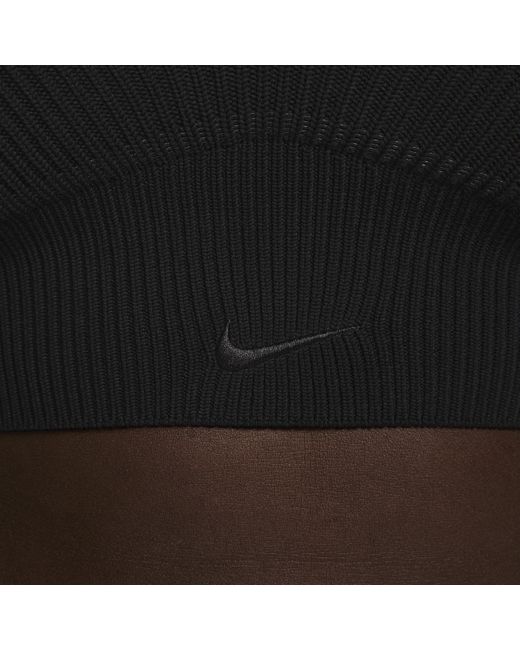 Nike Black Sportswear Chill Knit Light-support Non-padded Ribbed Bra