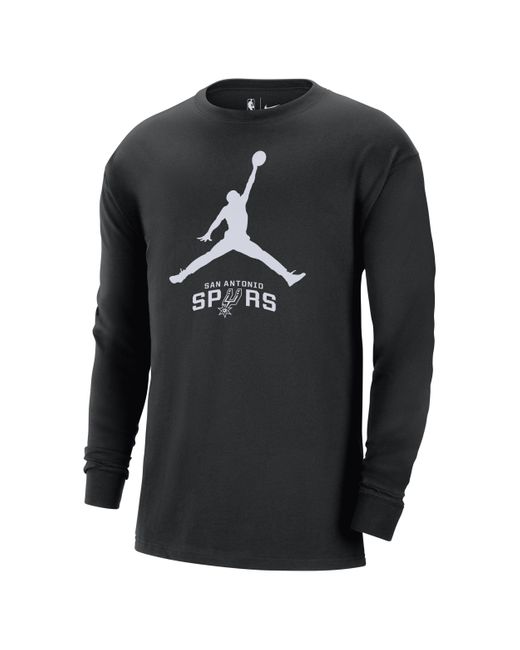 Nike Gray San Antonio Spurs Essential Nba Long-sleeve T-shirt for men