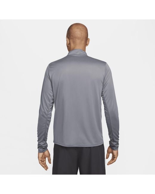 Nike Gray Pacer Dri-Fit 1/2-Zip Running Top for men