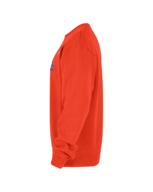 nike essential crew sweatshirt orange