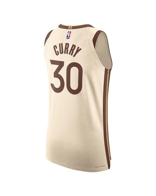 Nike Natural Stephen Curry Golden State Warriors City Edition Dri-Fit Adv Nba Authentic Jersey for men